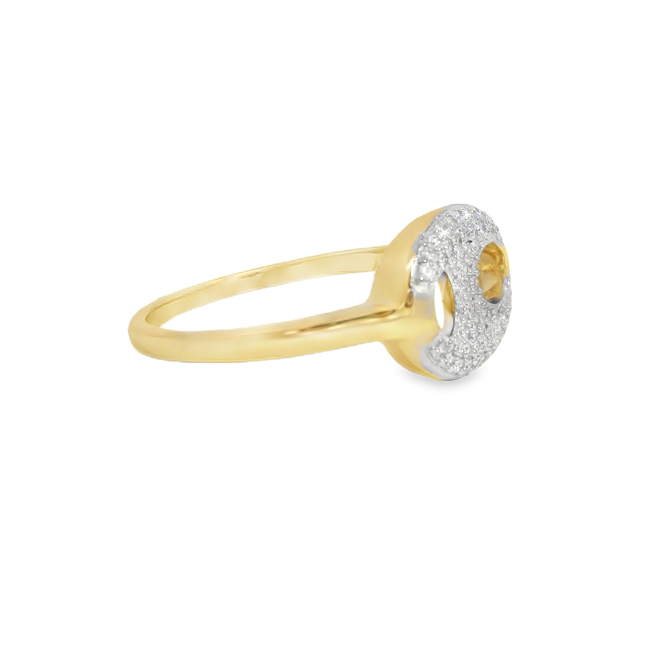 Pavé Diamond Mariner Link Ring