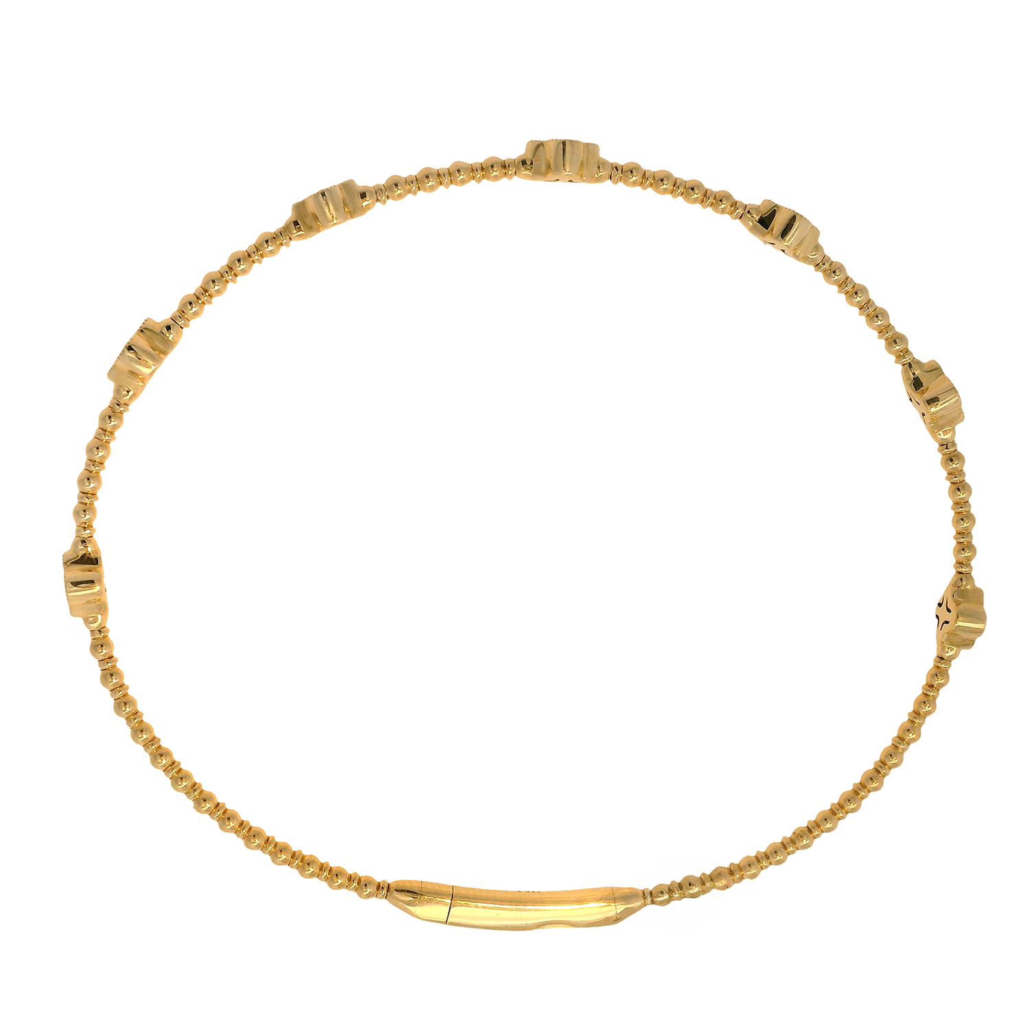 Diamond Quad Station Flex Bangle