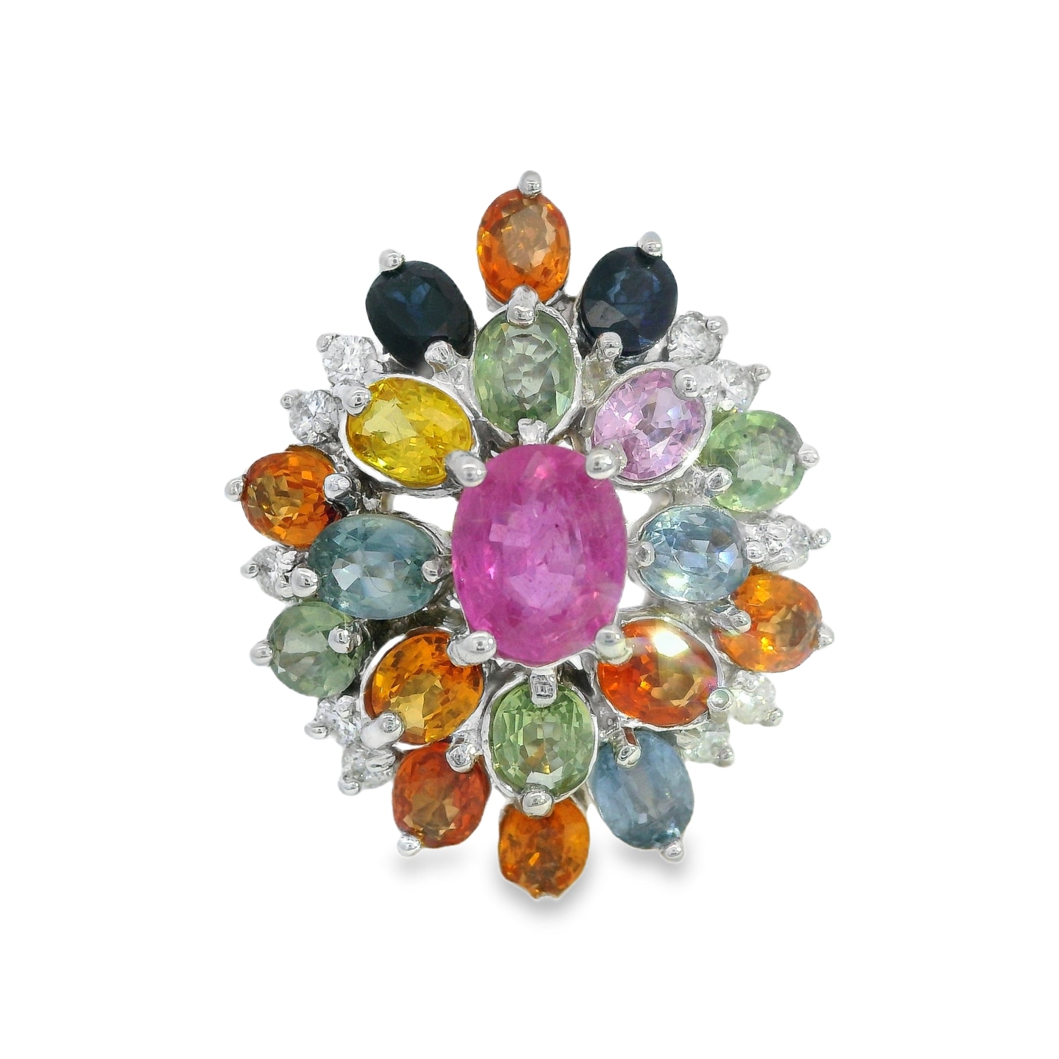 Vintage Sapphire & Diamond Cocktail Ring