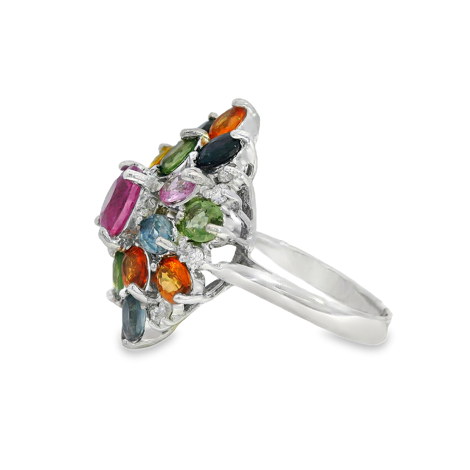 Vintage Sapphire & Diamond Cocktail Ring