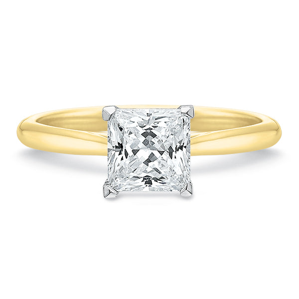 New Aire Solitaire Princess Cut Diamond Mounting