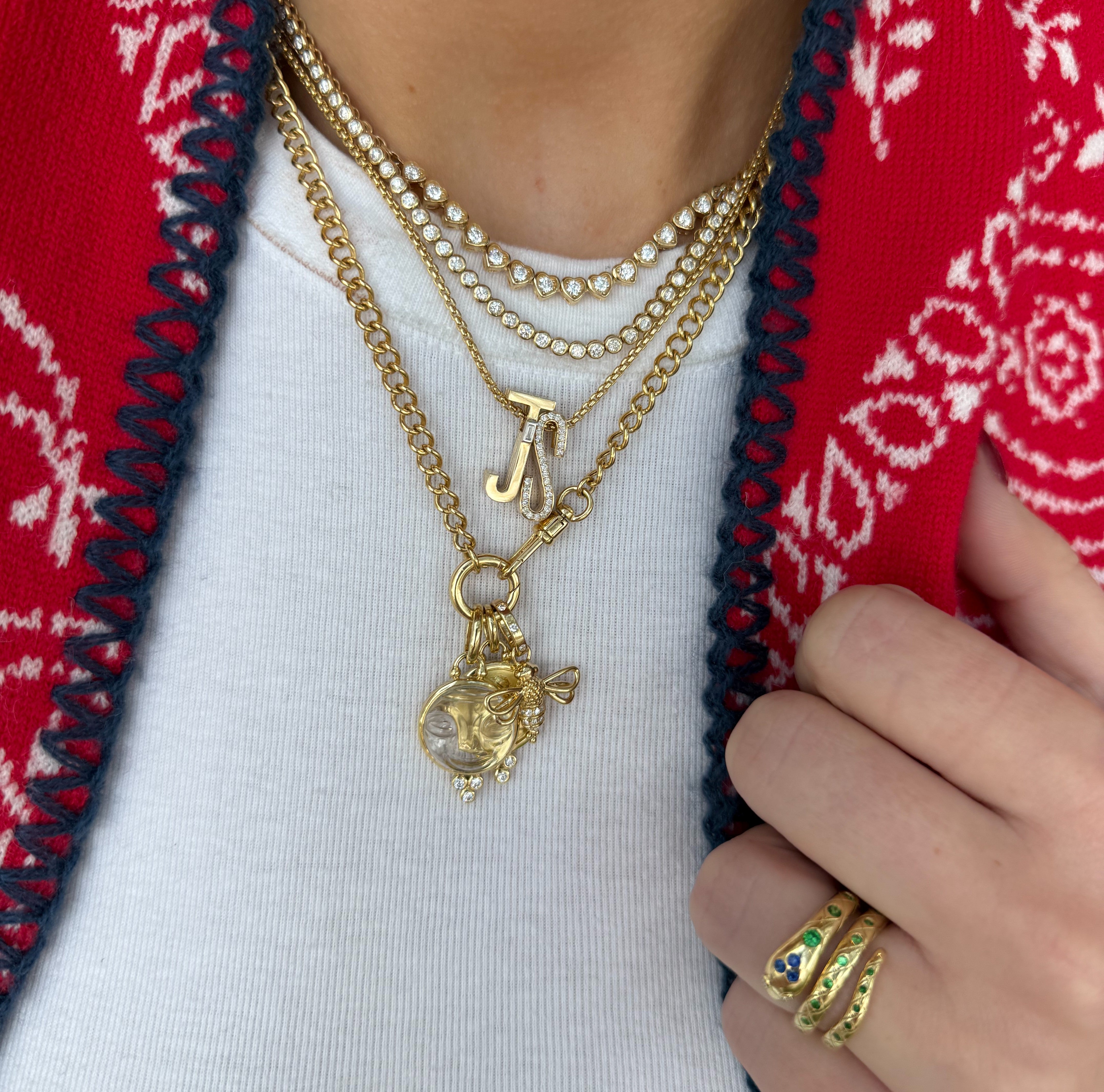 Round Link Latch Chain with Round Bail