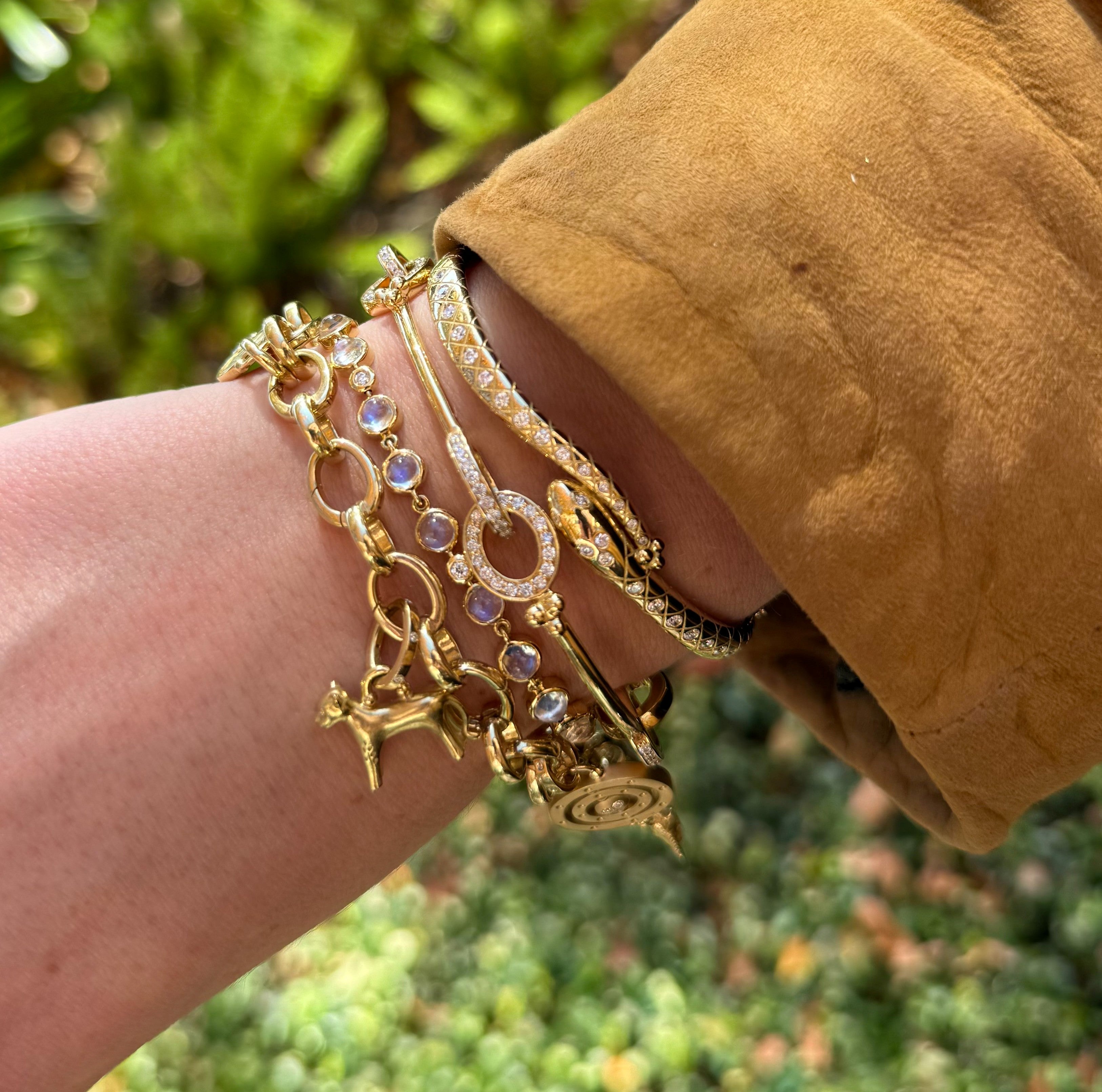 Blue Moon Link Bracelet