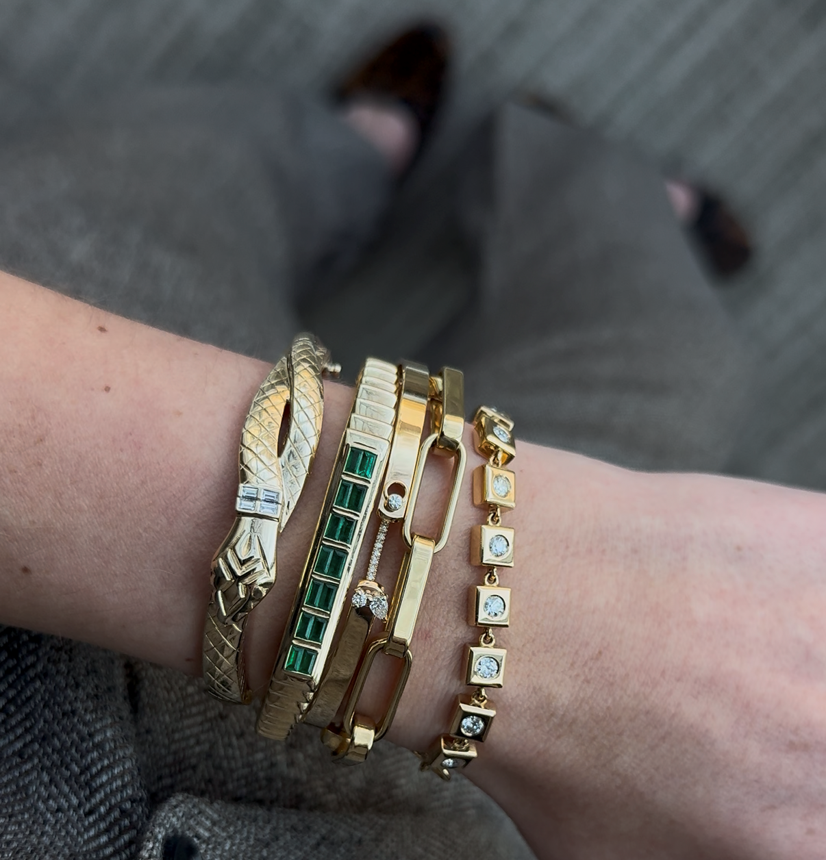 Large Paperclip Link Bracelet