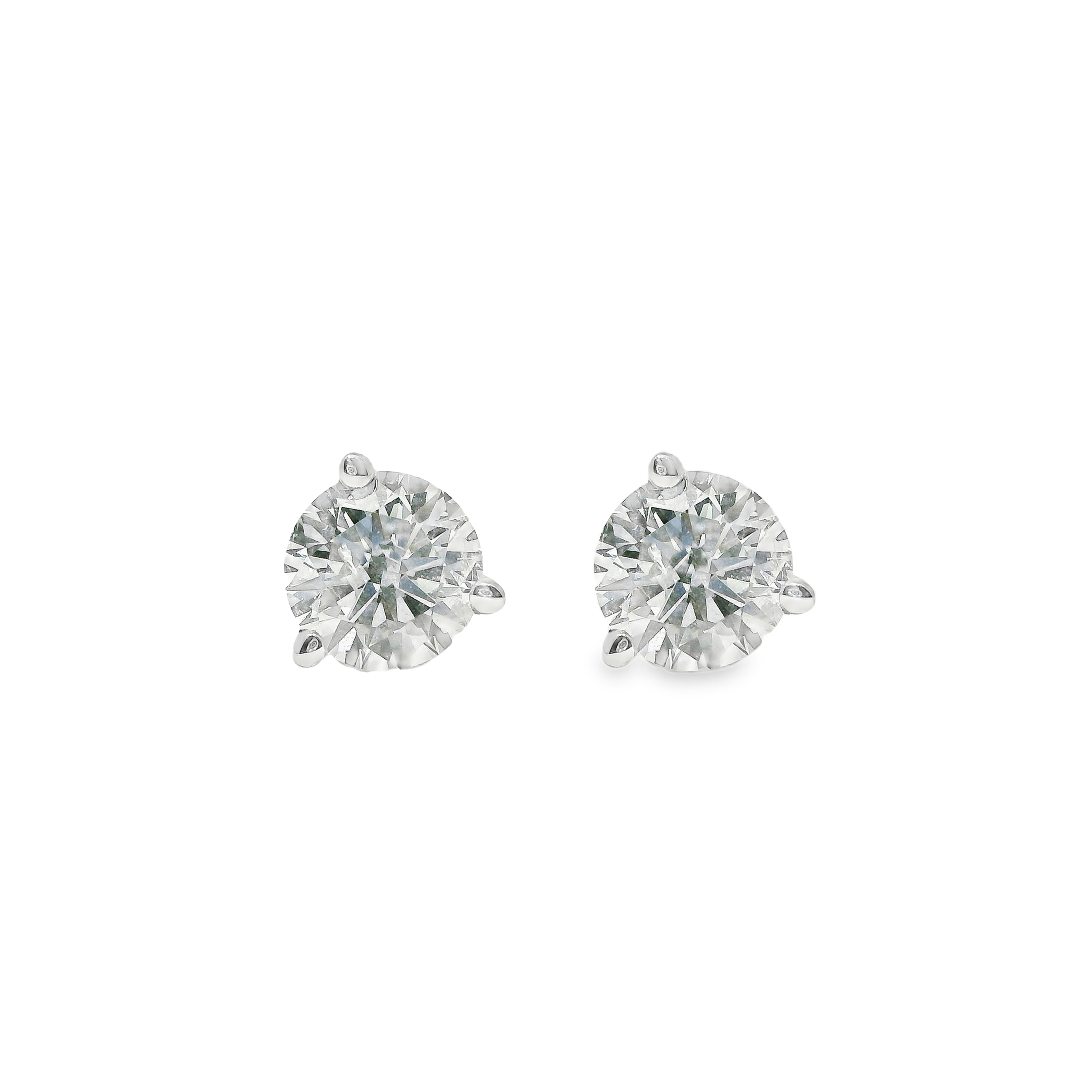 1.52ctw Round Diamond Stud Earrings