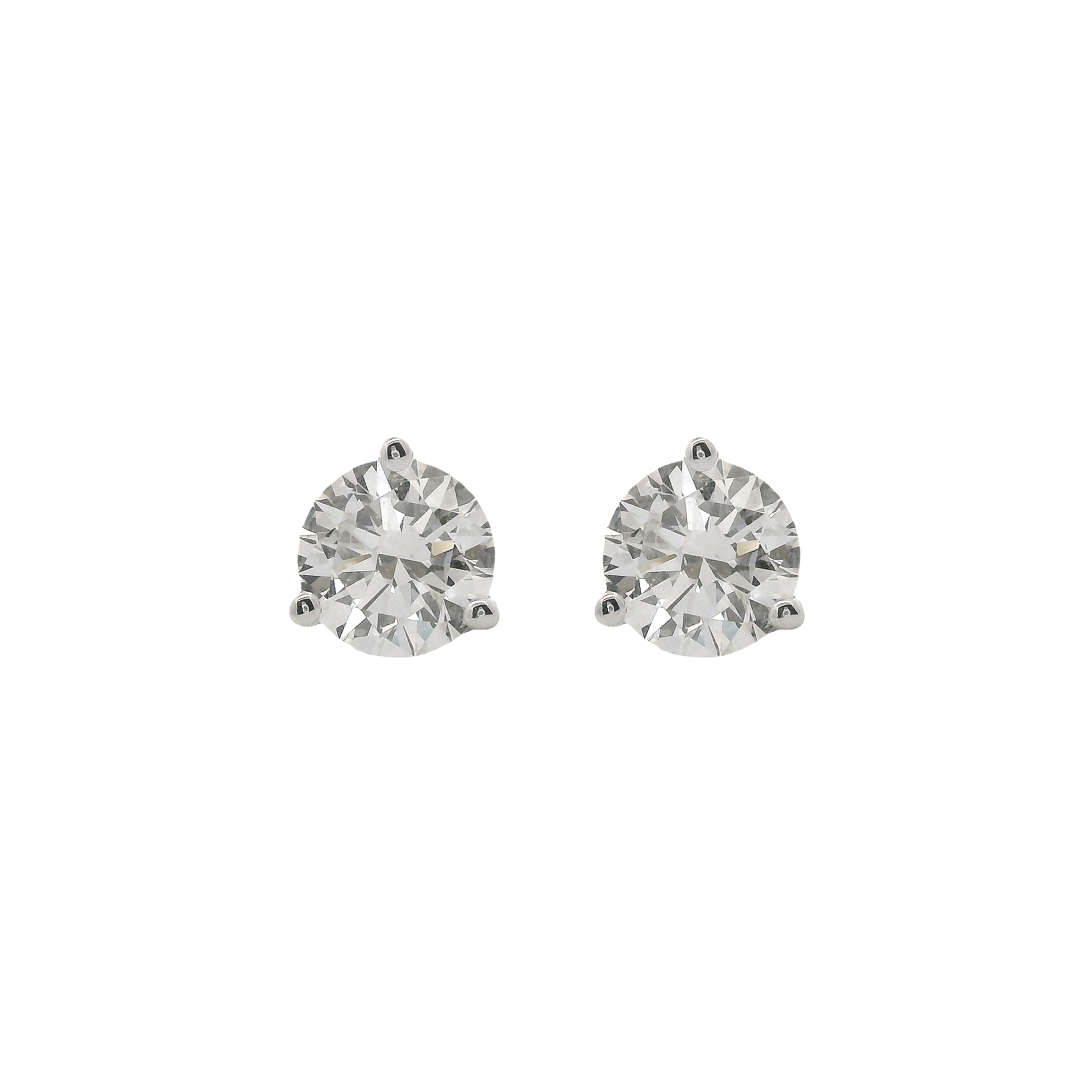 2.11ctw Round Diamond Stud Earrings