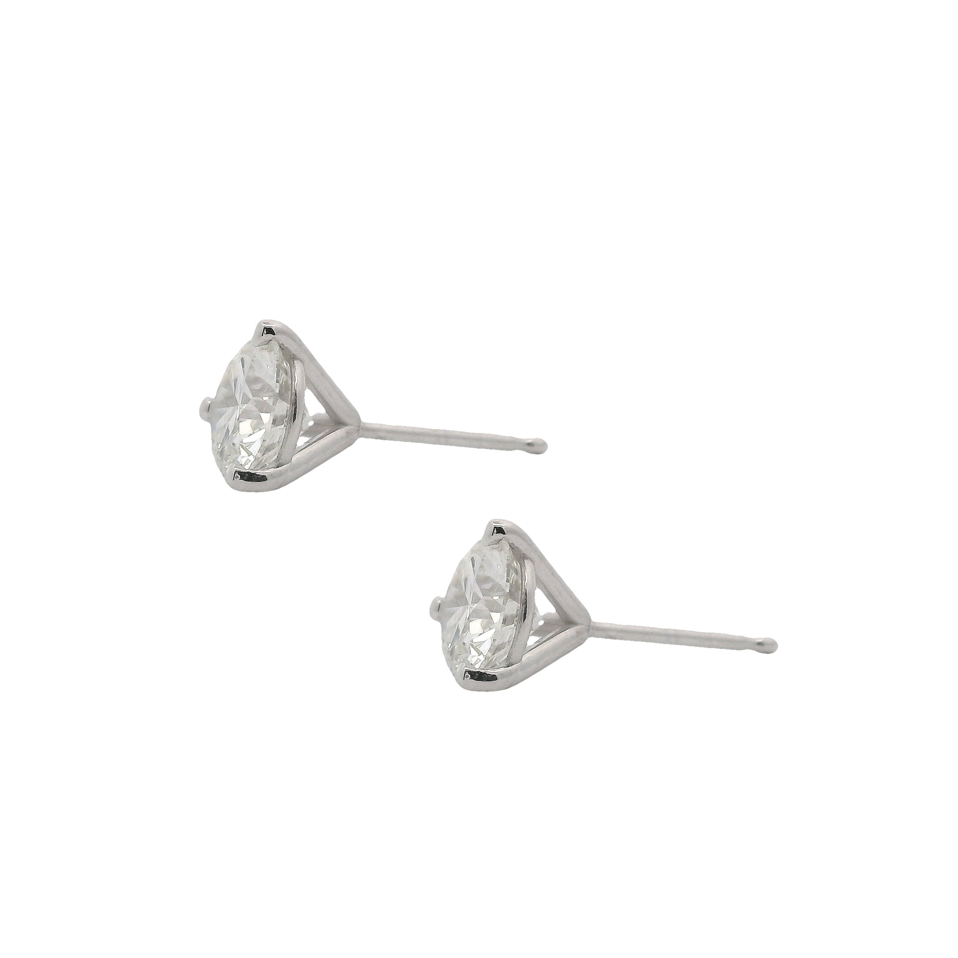 2.11ctw Round Diamond Stud Earrings