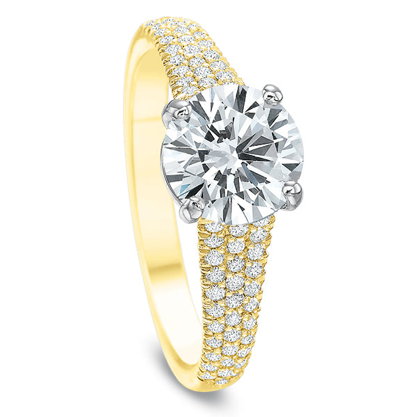 Modern Classic Engagement Ring Mounting