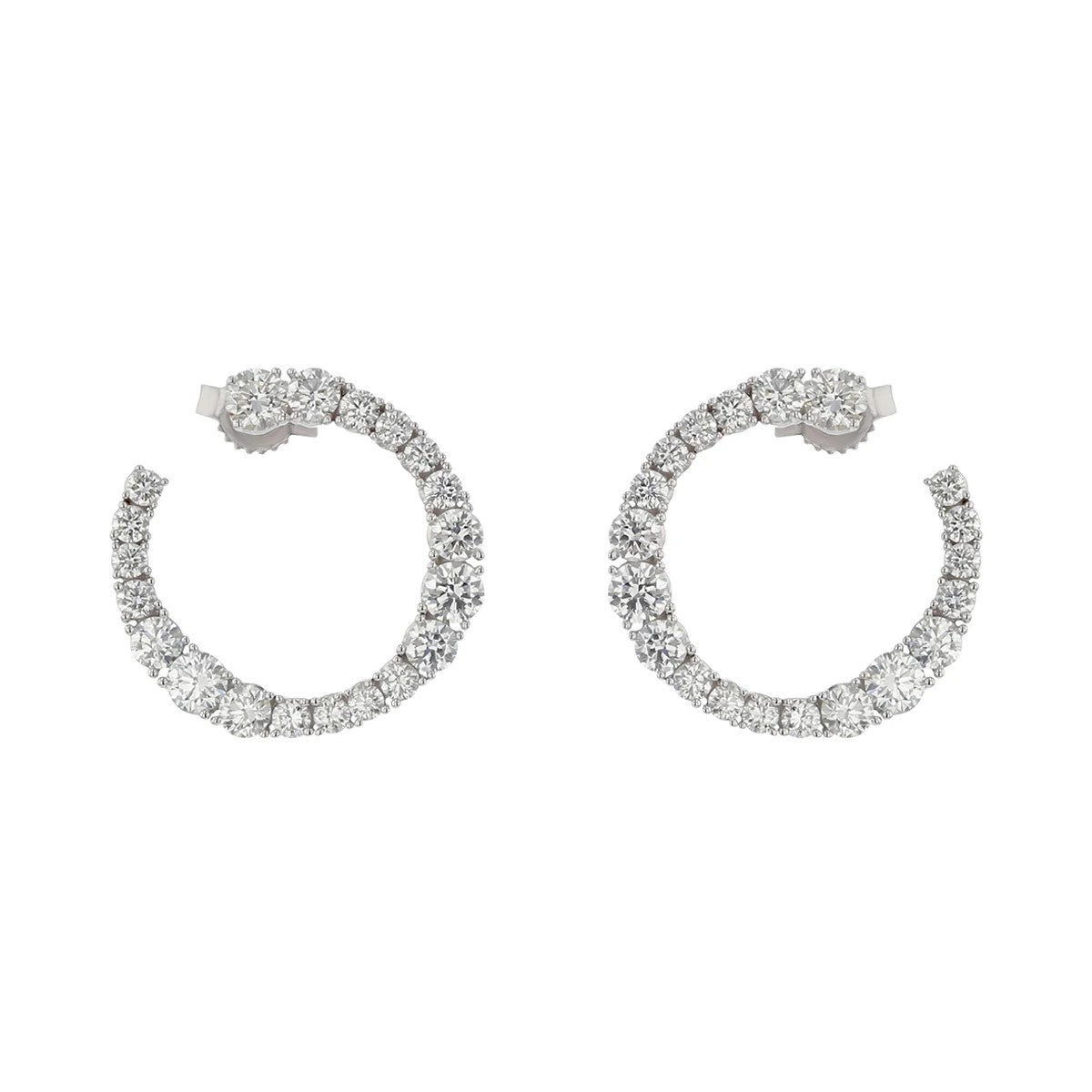 Wave Hoop Earrings