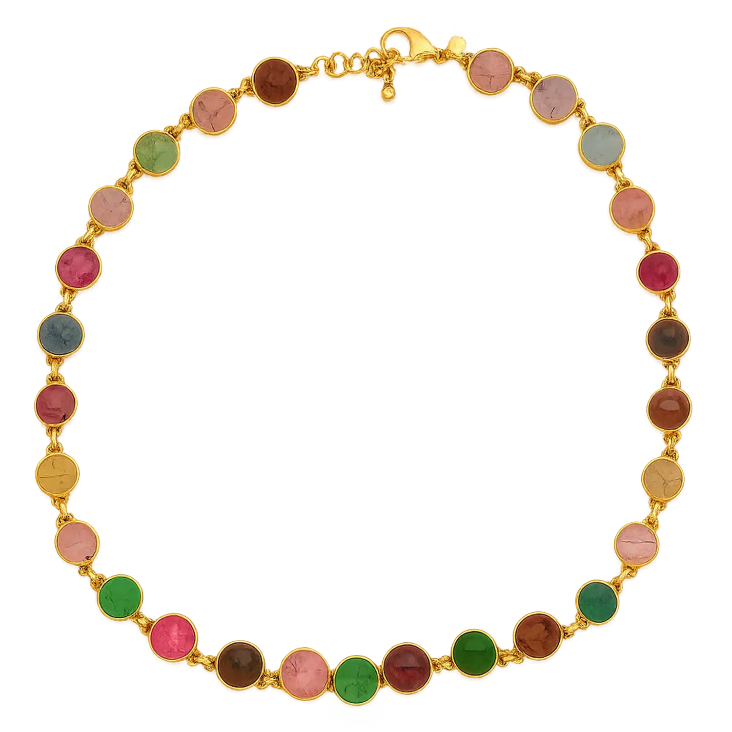 Graduated Mixed Tourmaline Necklace