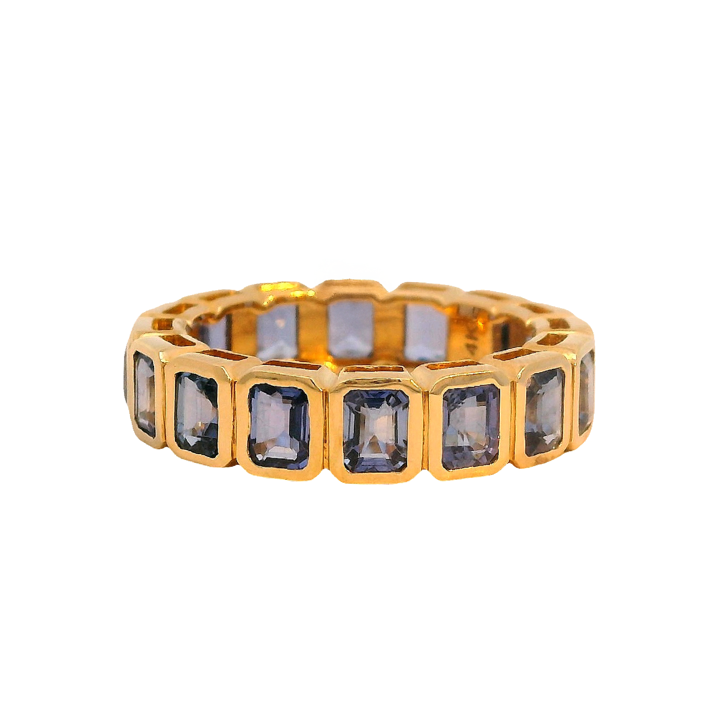 Blue Sapphire Eternity Band