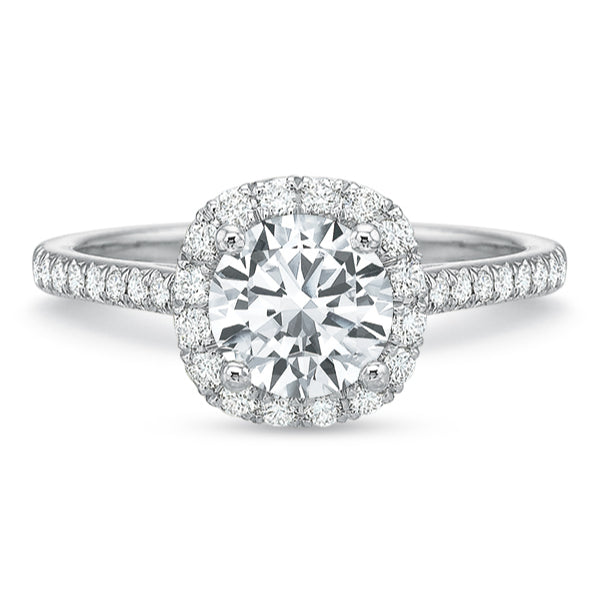New Aire Cushion Halo Diamond Mounting