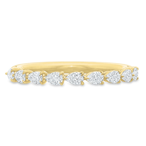 Petite Grand Aire Pear Diamond Anniversary Band