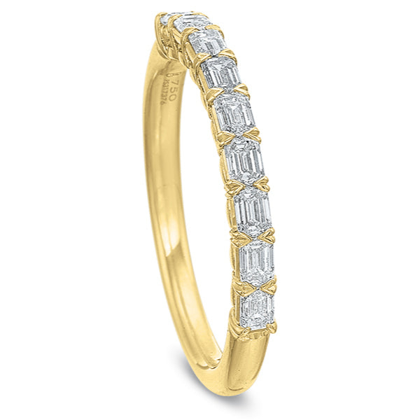 Grande Aire East/West Emerald Cut Diamond Anniversary Band