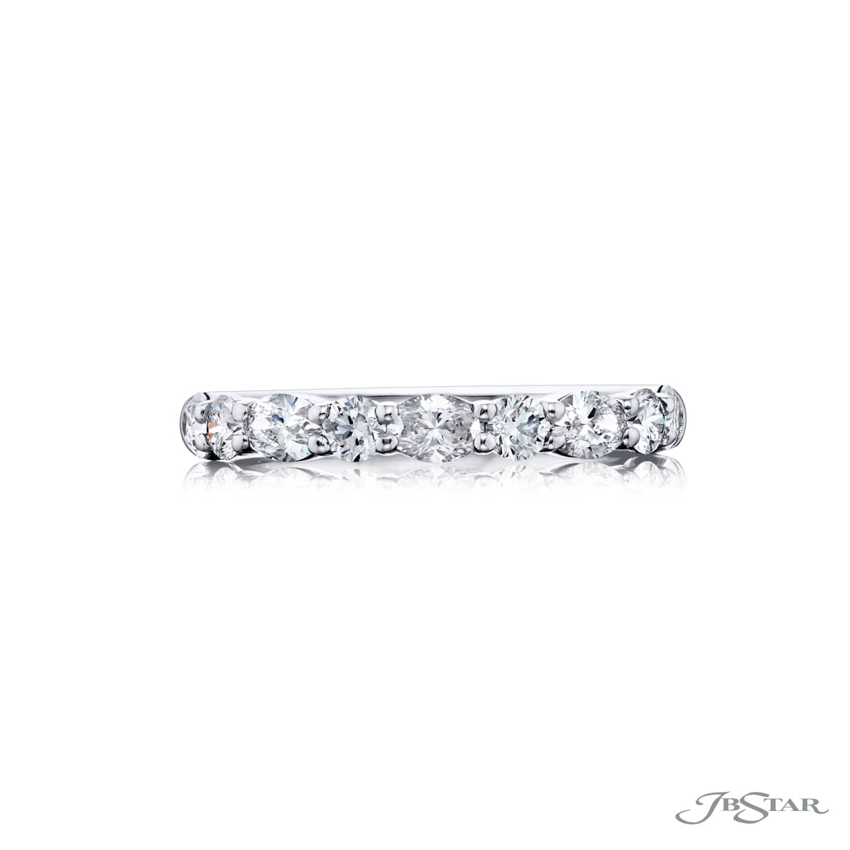 Round and Oval Diamond Band