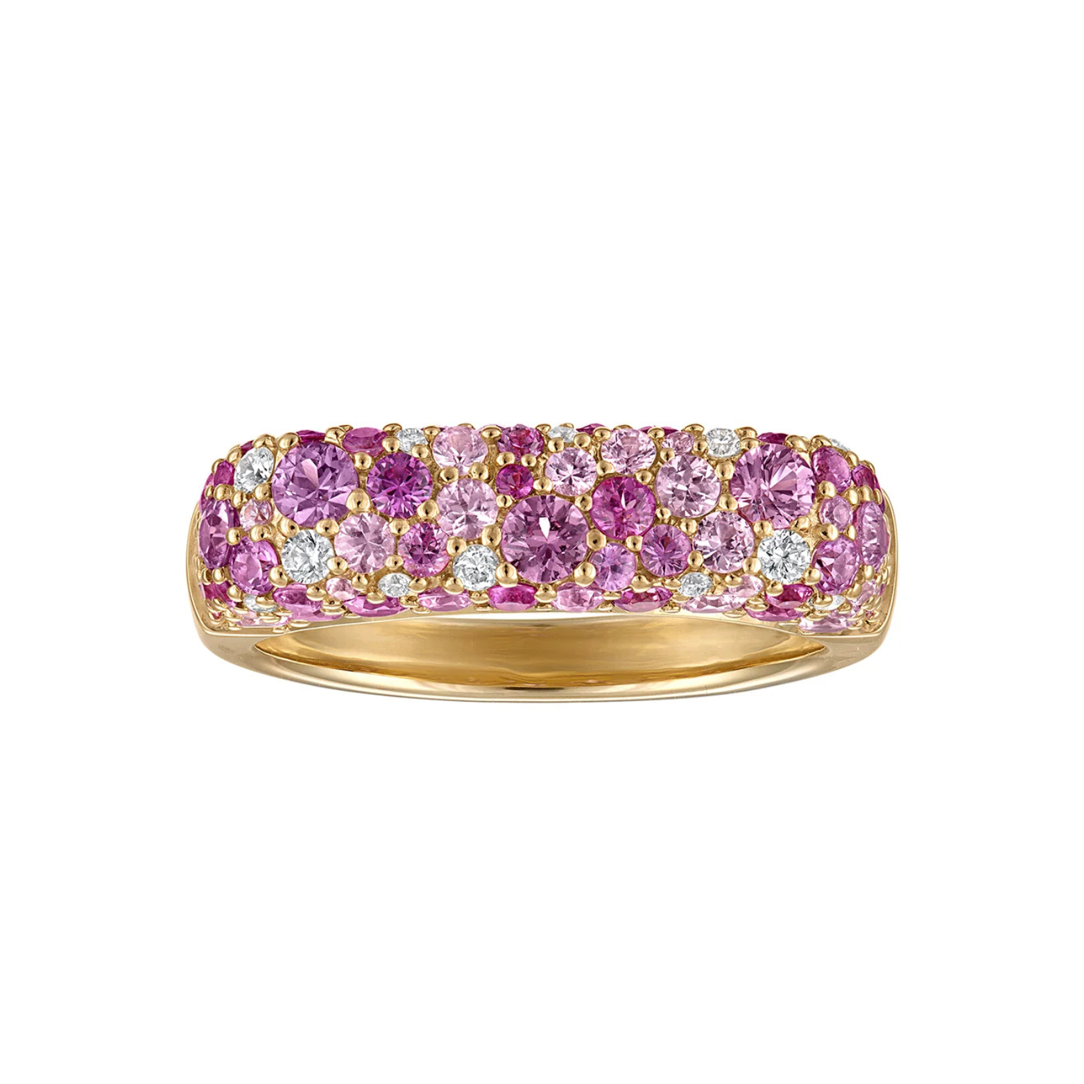 Pink Sparkle Stack Ring