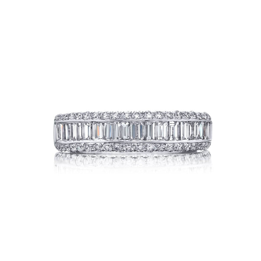 Elegance Elevated: Classic Channel Pave Diamond Band