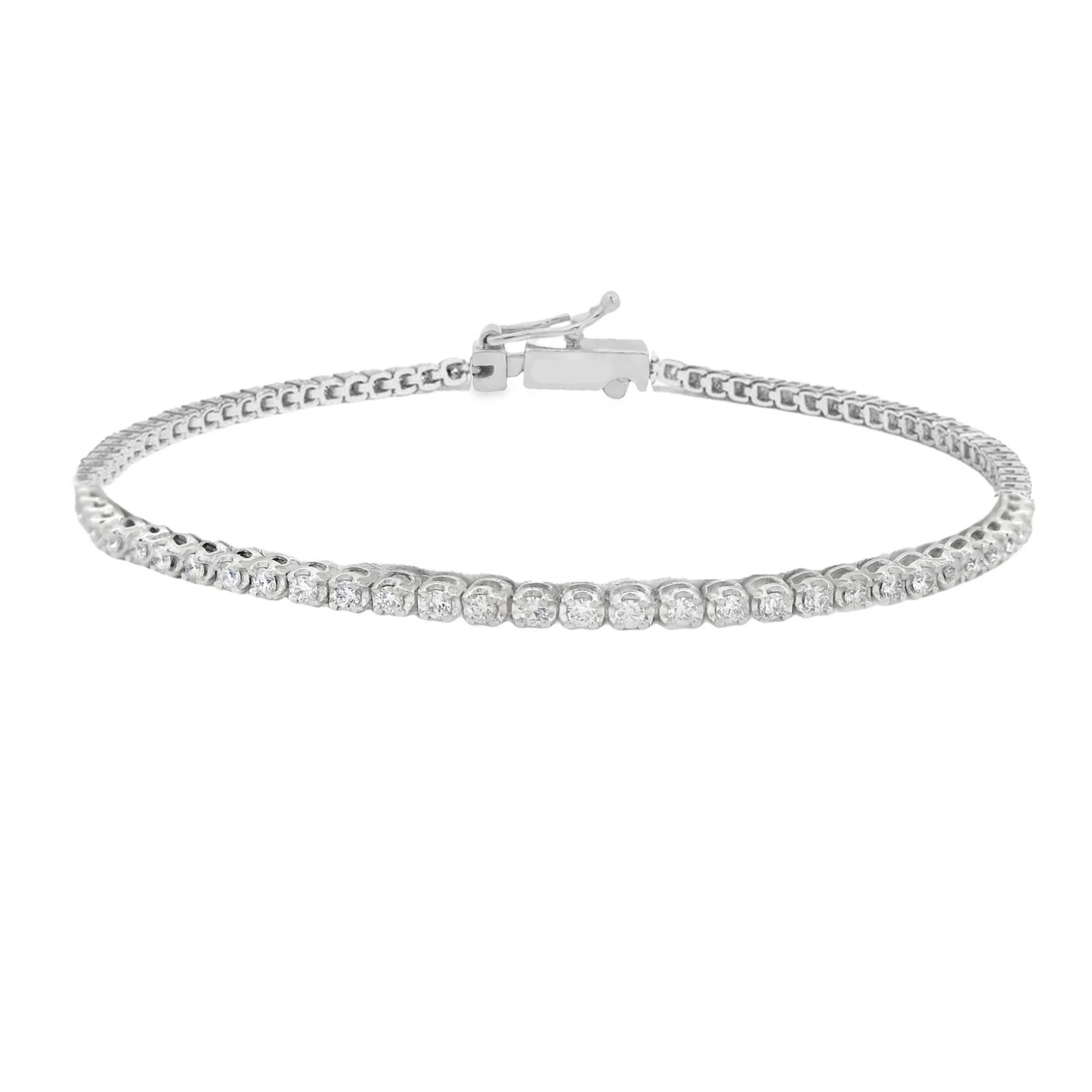 0.96ctw Round Diamond Tennis Bracelet
