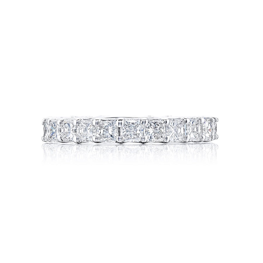 Platinum Radiant-Cut Diamond Eternity Band