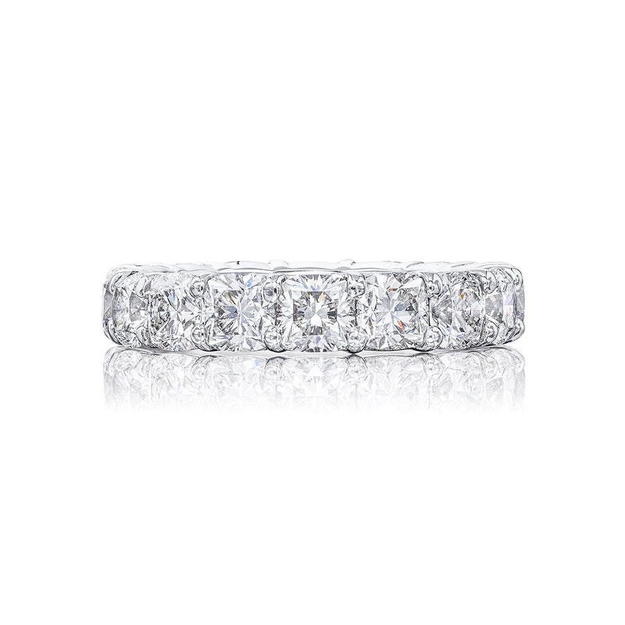 Platinum Cushion-Cut Diamond Eternity Band