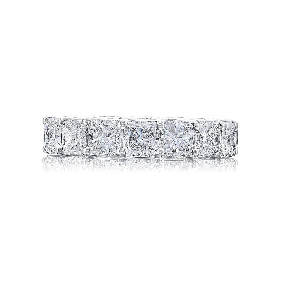 Platinum Radiant-Cut Diamond Eternity Band
