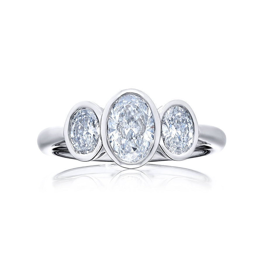 Platinum Oval Diamond GIA Certified Engagement Ring