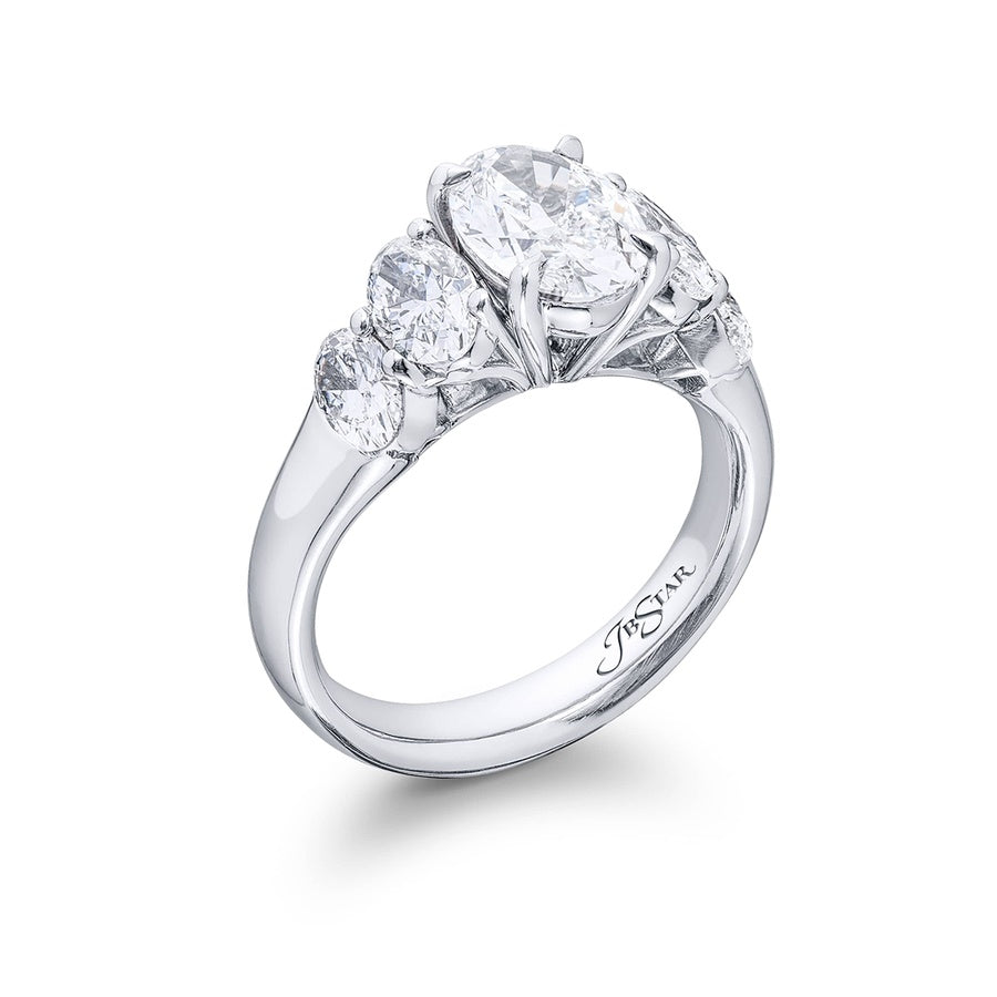 1.57 ct GIA-Certified Oval Diamond Ring in Platinum