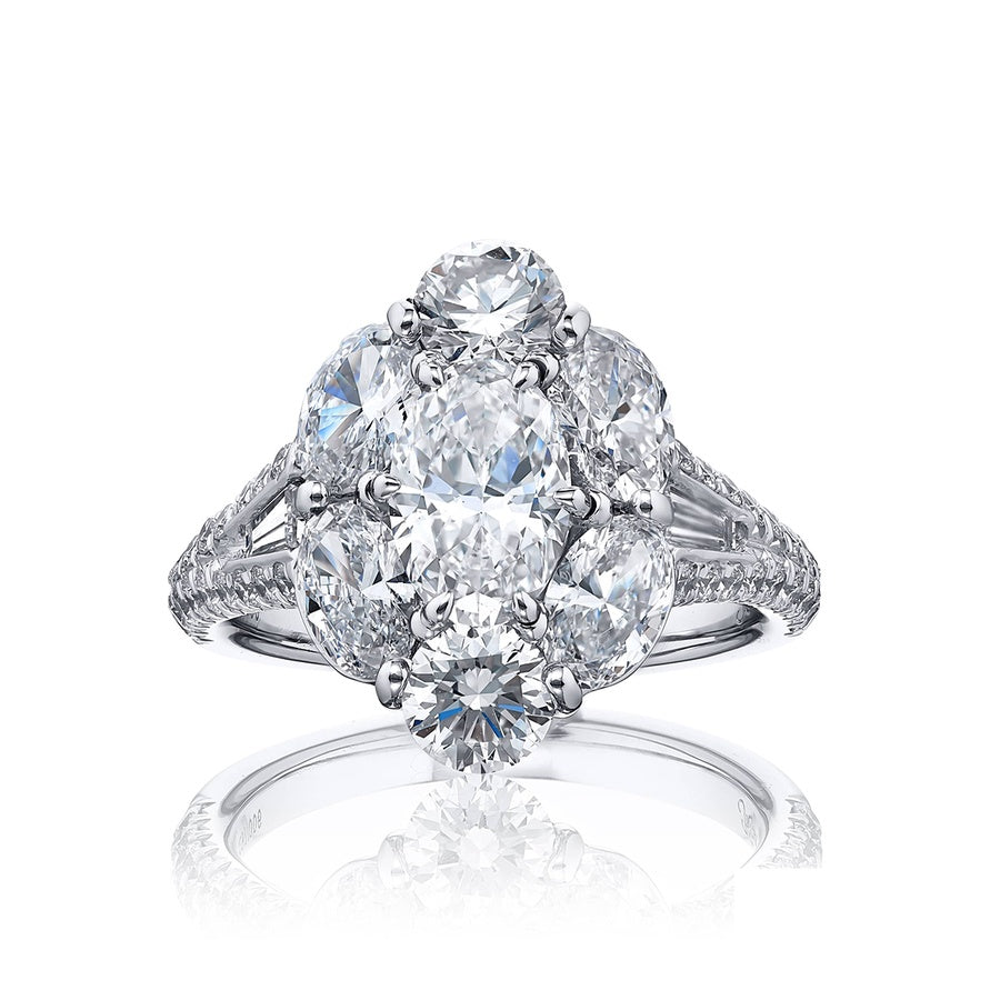 1.04 ct. Certified Oval Diamond Ring in Platinum