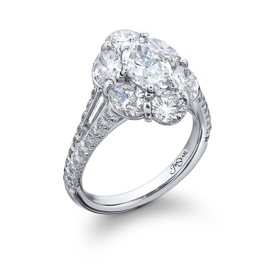 1.04 ct. Certified Oval Diamond Ring in Platinum