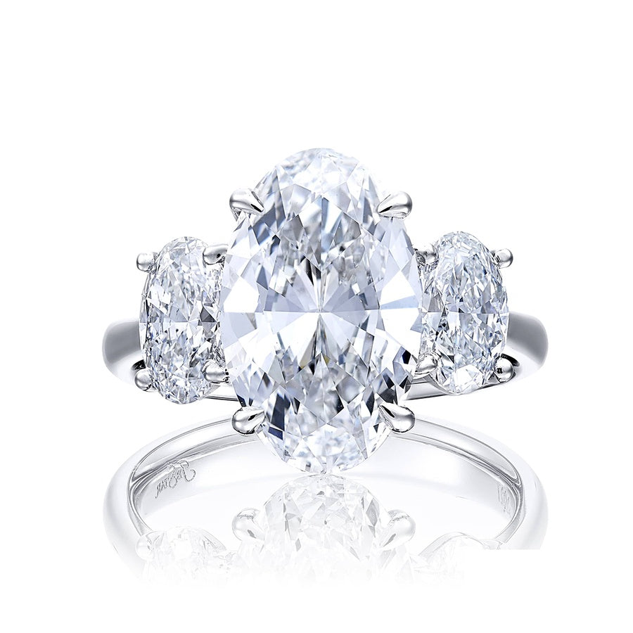 Platinum Oval Diamond GIA Certified Engagement Ring