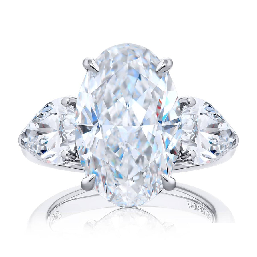 Platinum Oval Diamond GIA Certified Engagement Ring