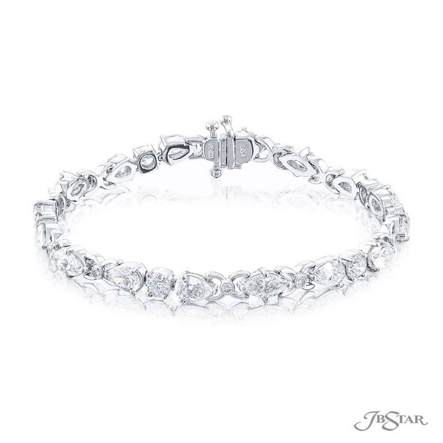 Diamond Bracelet Round Marquise & Pear-Shaped Diamonds