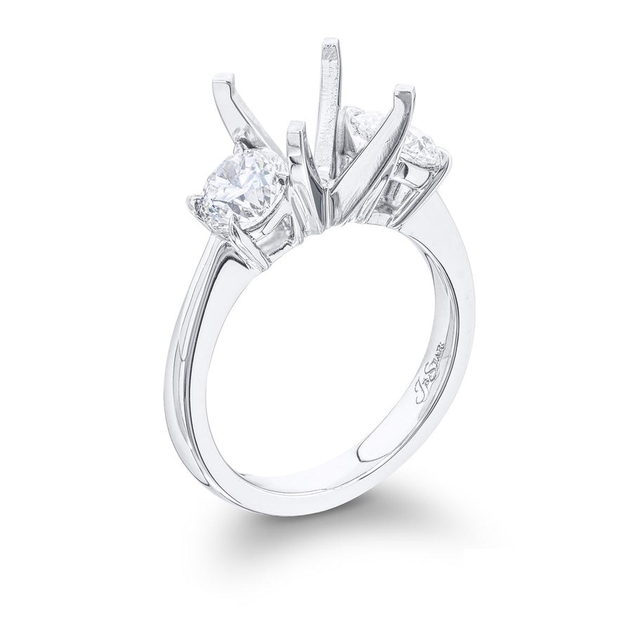 Diamond Semi Mount Round Cut 1.42 ctw. Shared Prong