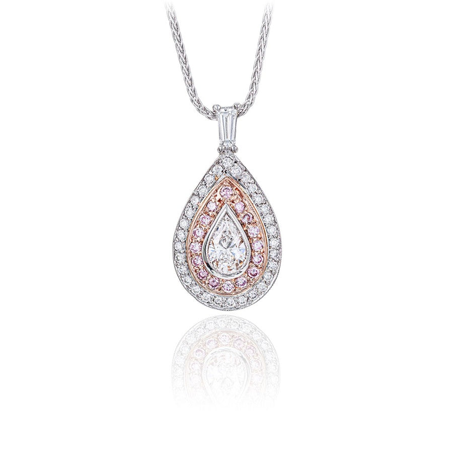 Exquisite Style: Signature 1.14ct GIA-Certified Emerald Pendant  Emerald-Cut Emerald with Round & Pear-Shaped Diamonds in Pure Platinum