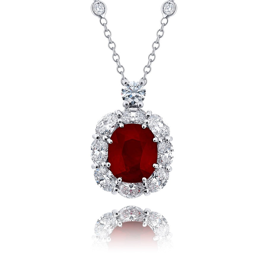 Exquisite Style: Our Signature 4.20 ct. Certified Ruby Pendant