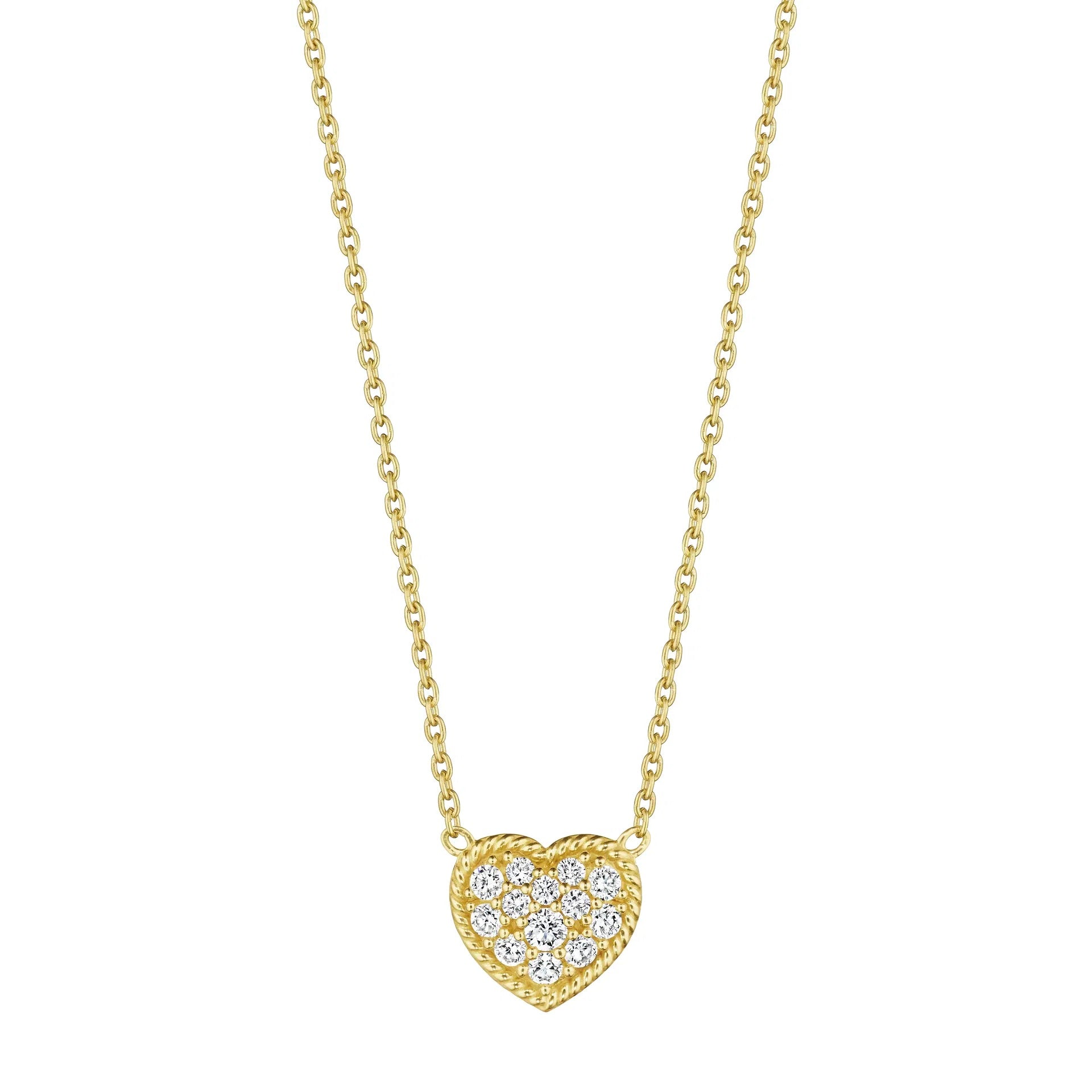 Petite Penny Diamond Heart Necklace