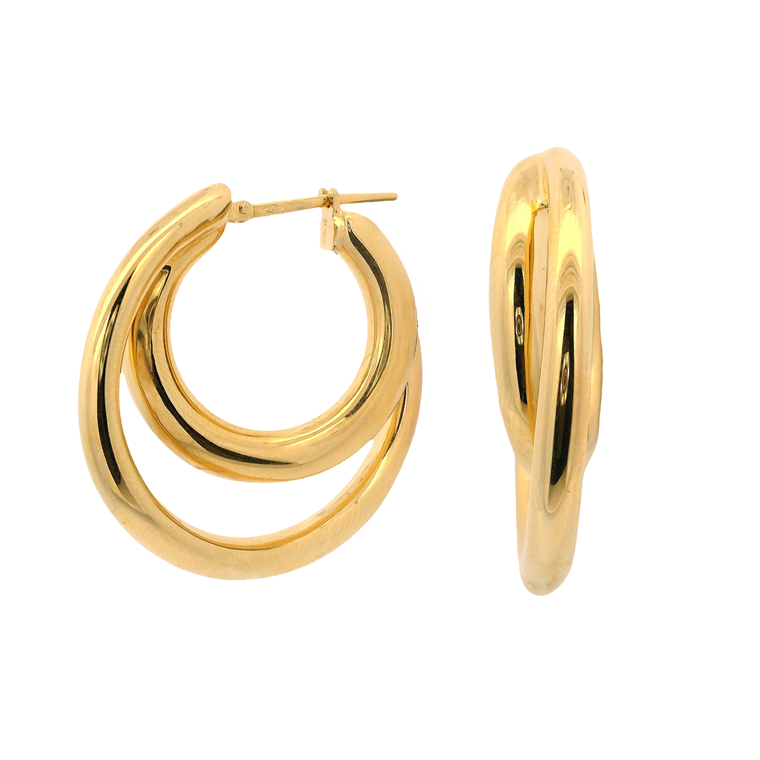 Small Orbit Hoop Earrings