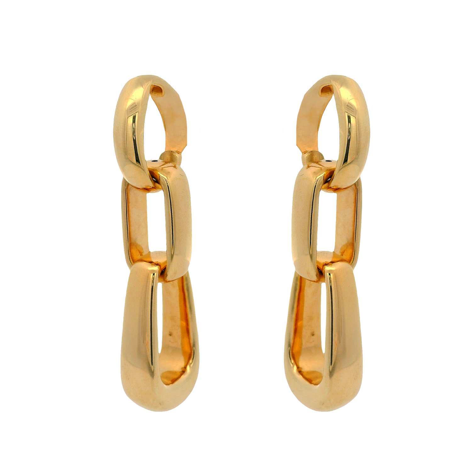 Three-Tier Rectangle Link Convertible Earrings