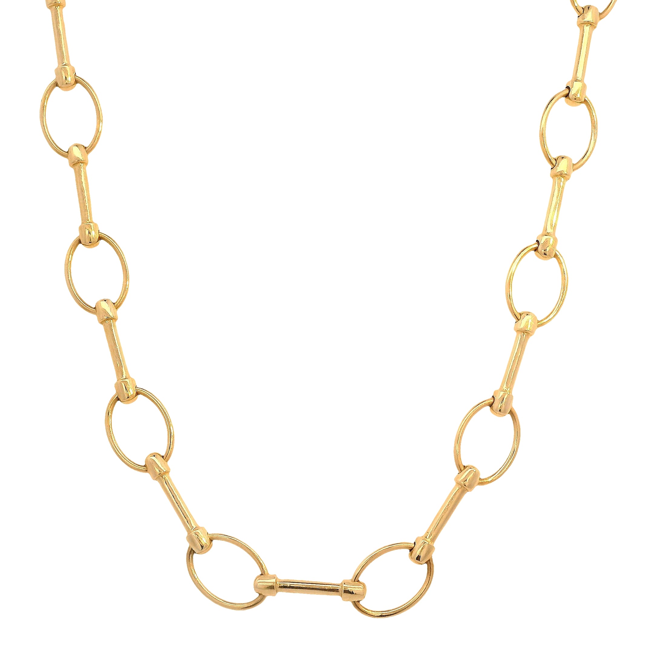 Alternating Flat Oval and Bar Link Chain