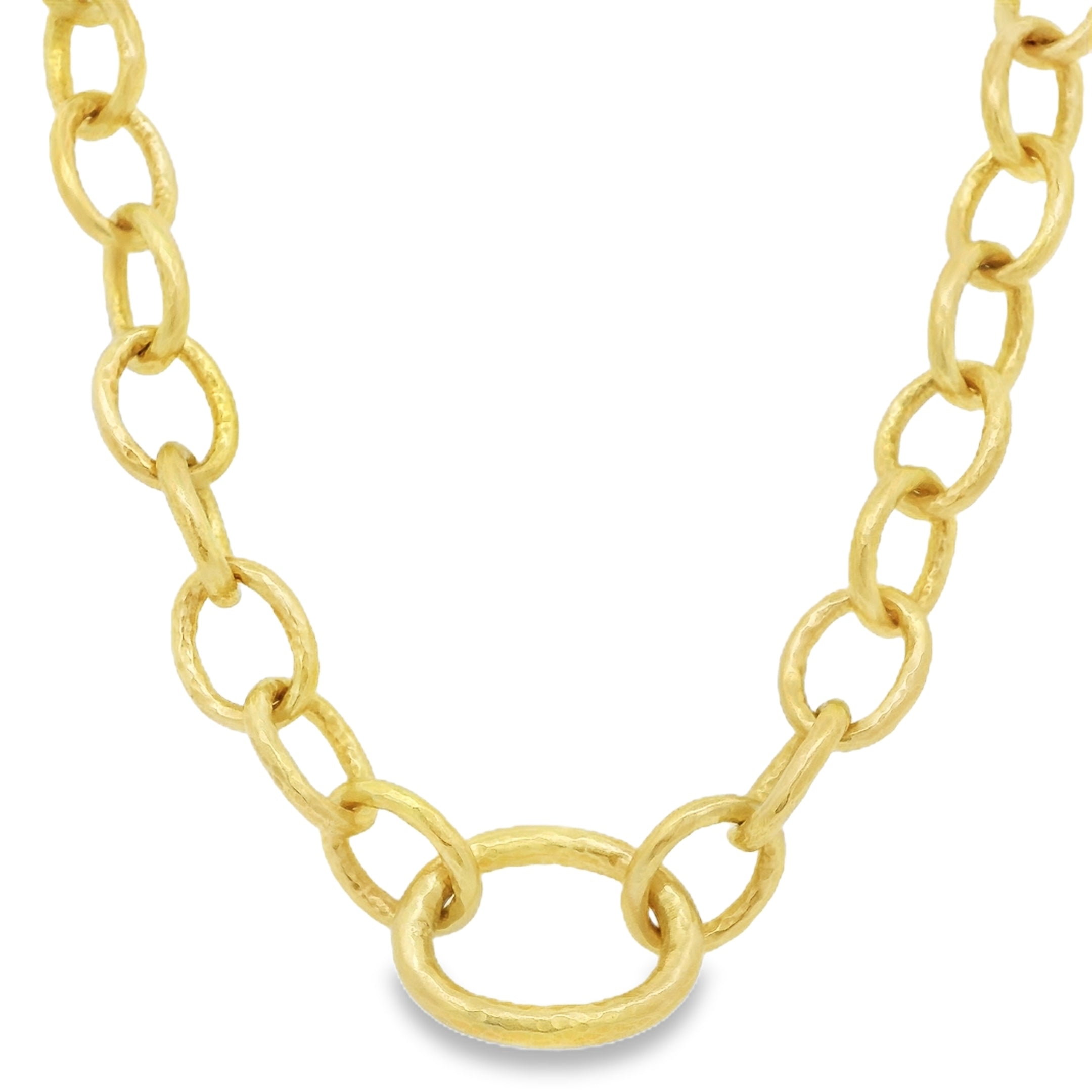 Hammered Link Necklace