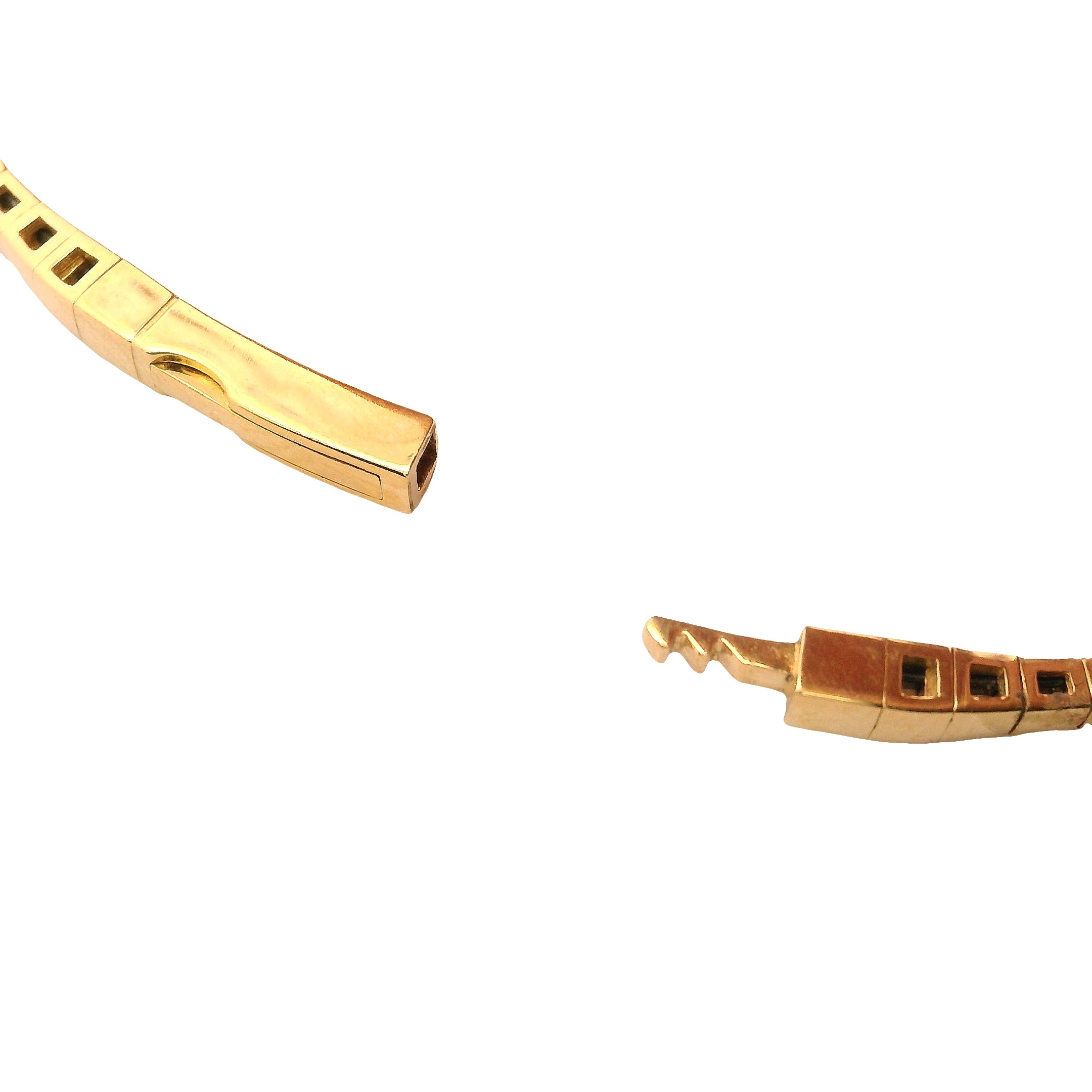 Prong Set Round Diamond Halfway Flex Bangle