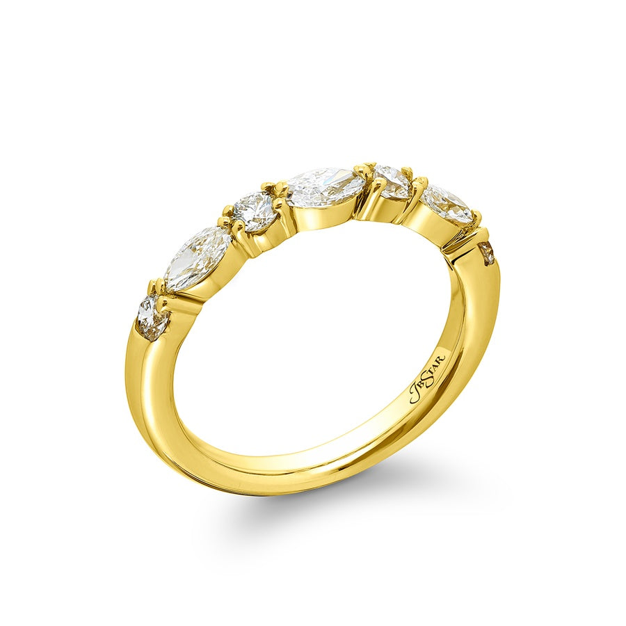 18K Yellow Gold Wedding Band 7784-013