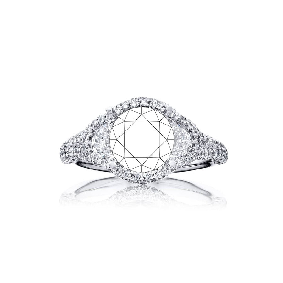 Platinum Engagement Ring 0884-075