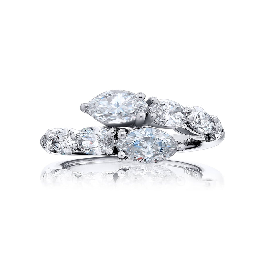 Platinum Marquise Diamond Twogether Ring