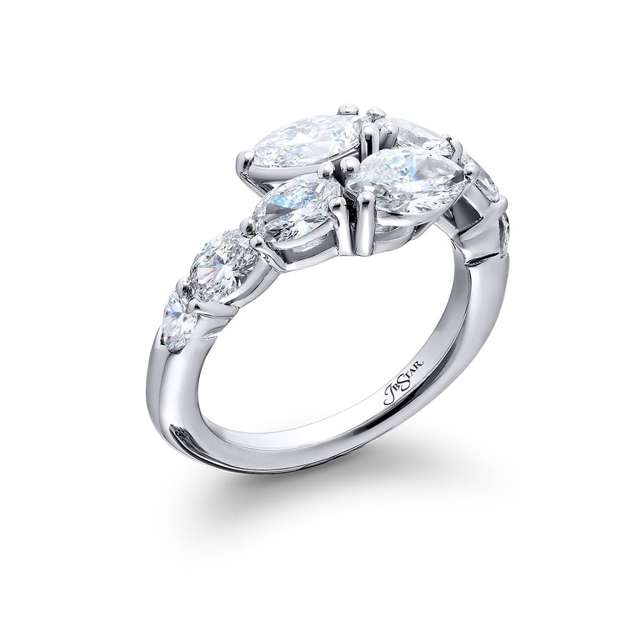 Platinum Marquise Diamond Twogether Ring