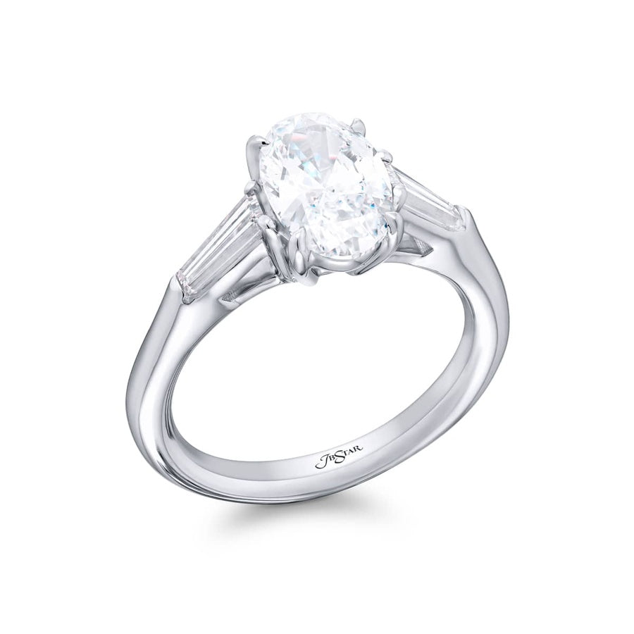 Platinum Oval Diamond GIA Certified Ring