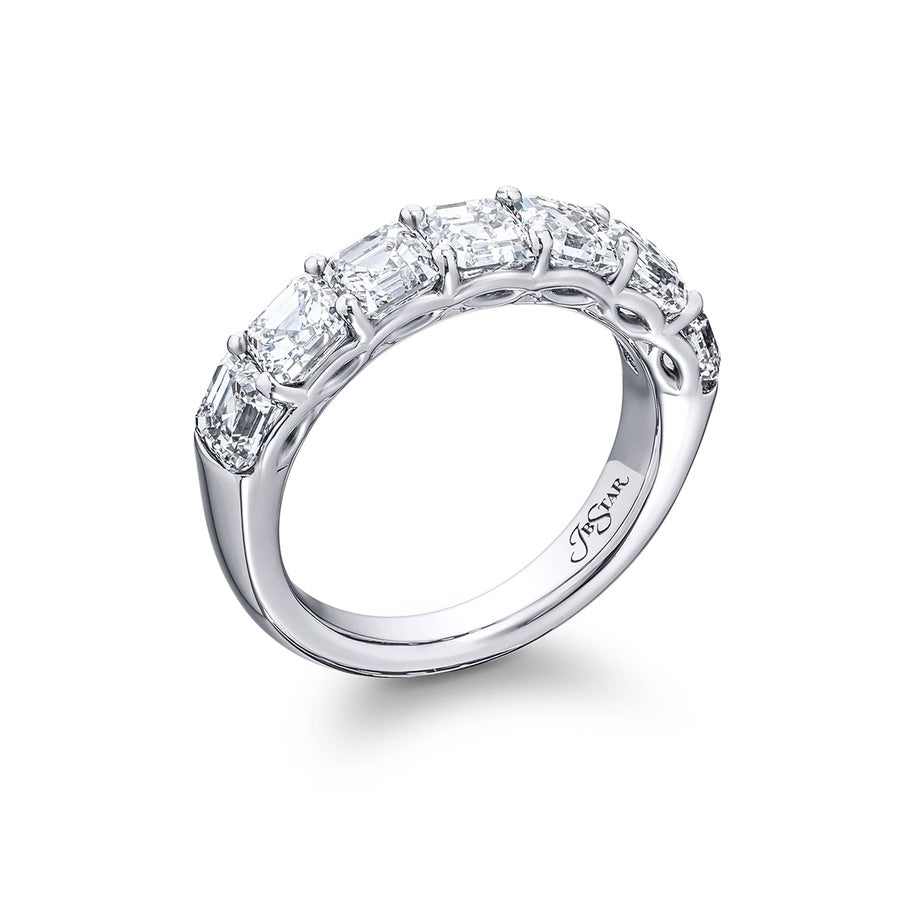 Platinum Diamond Single-Row GIA Certified Band
