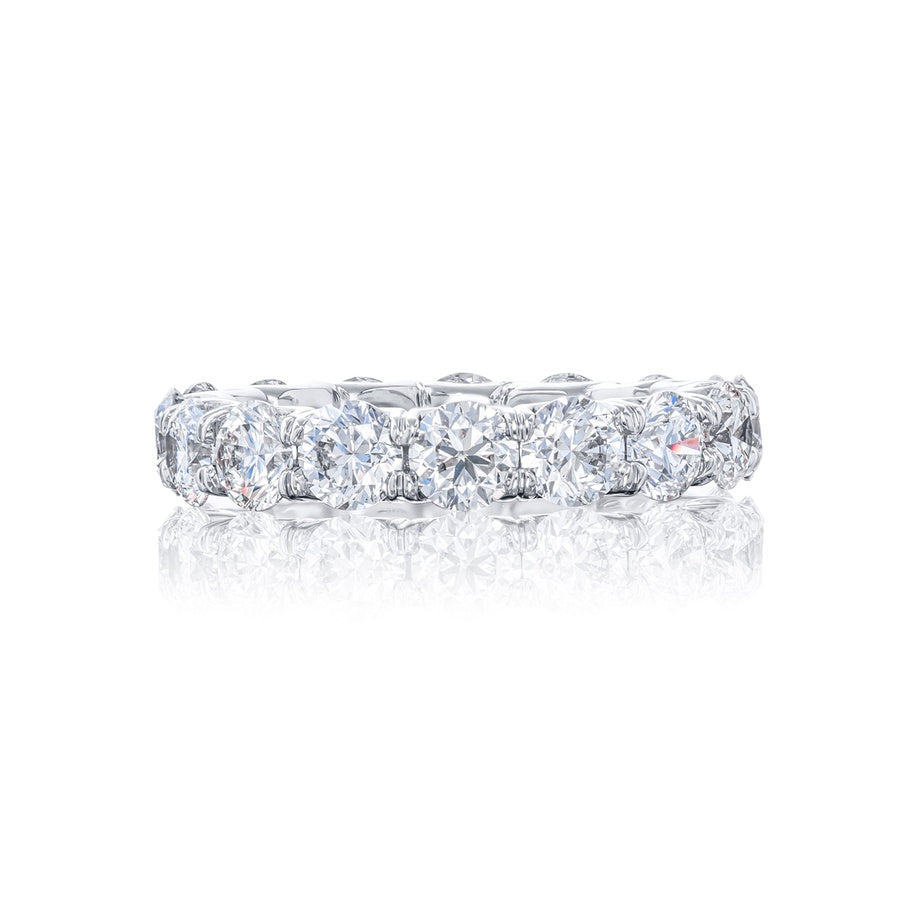 Platinum Round Diamond Eternity Band