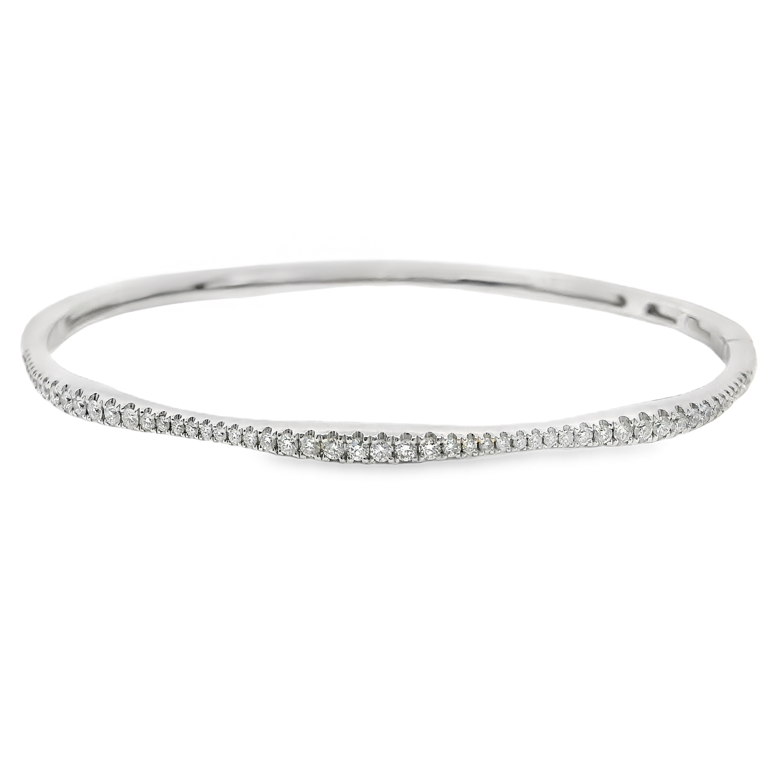 Scalloped Diamond Bangle