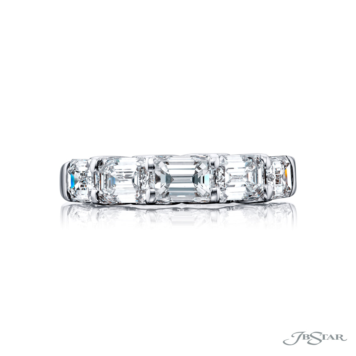 Emerald Cut Diamond Band